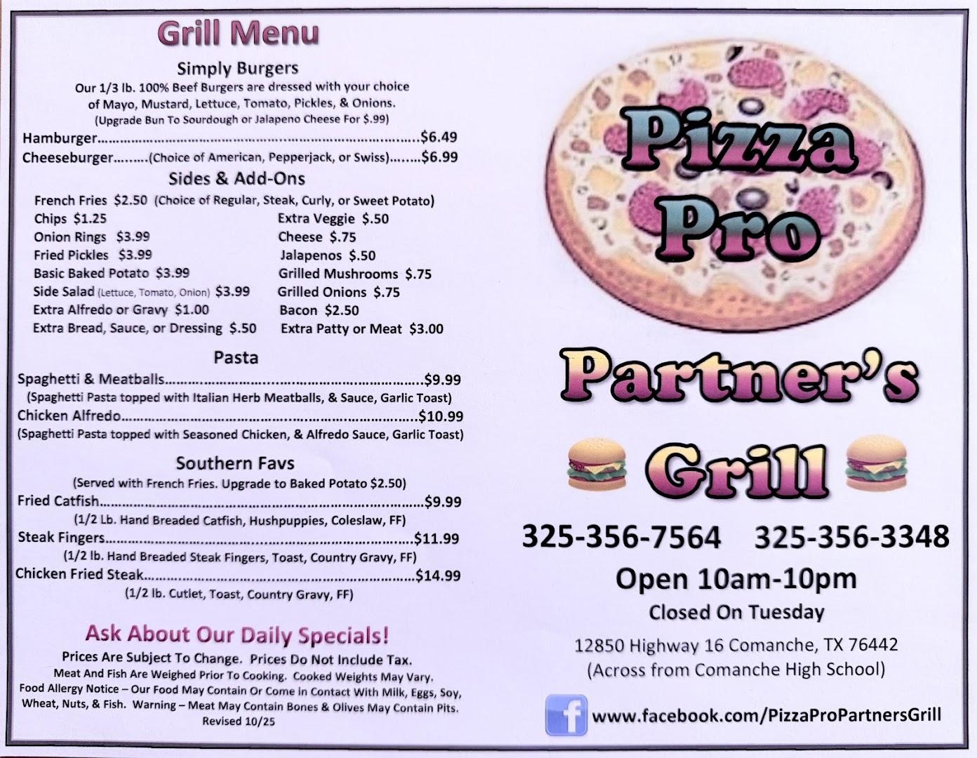 Pizza Pro / Partner's Grill