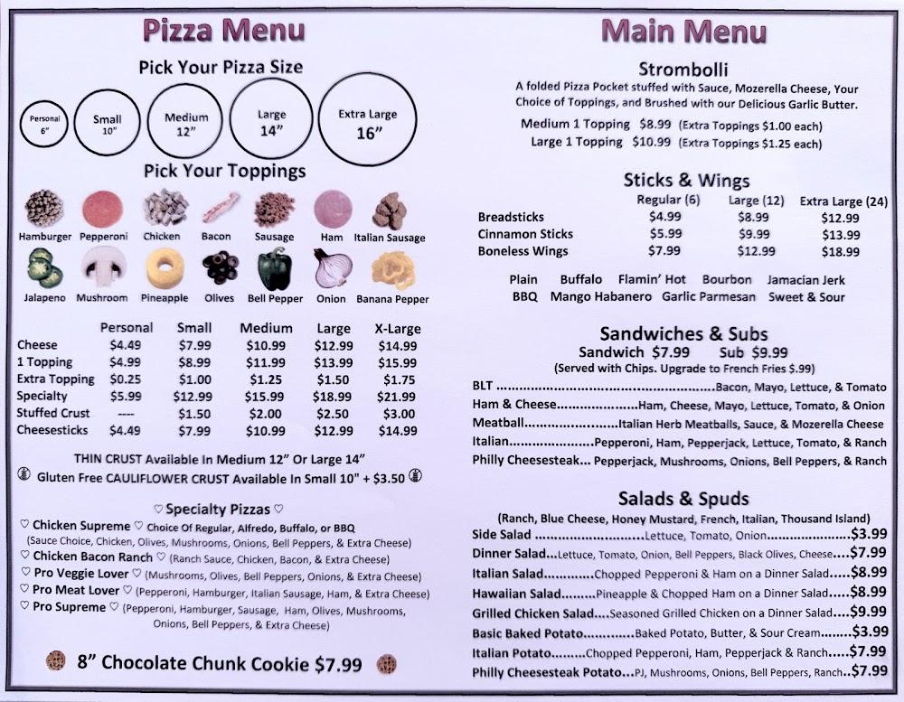Pizza Pro / Partner's Grill Menu image 2